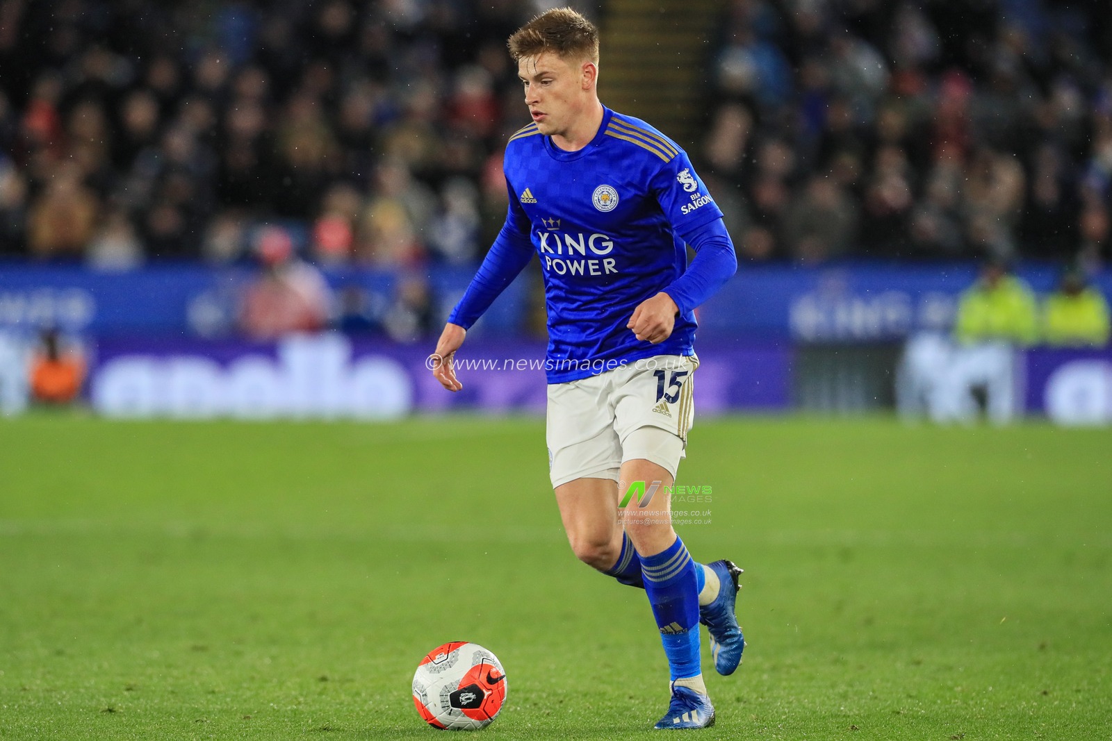 9th March 2020, King Power Stadium, Leicester, England; Premier League, Leicester City v Aston Villa : Harvey Barnes (15) of Leicester City in action during the game