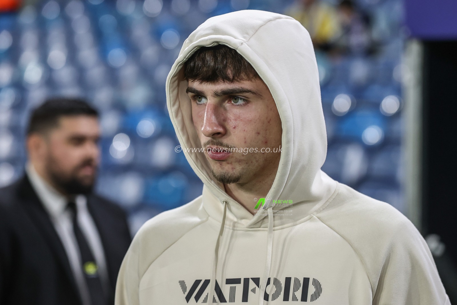 Rocco Vata of Watford arrives during the Sky Bet Championship match Leeds United vs Watford at Elland Road, Leeds, United Kingdom, 22nd October 2024

(Photo by Alfie Cosgrove/News Images)