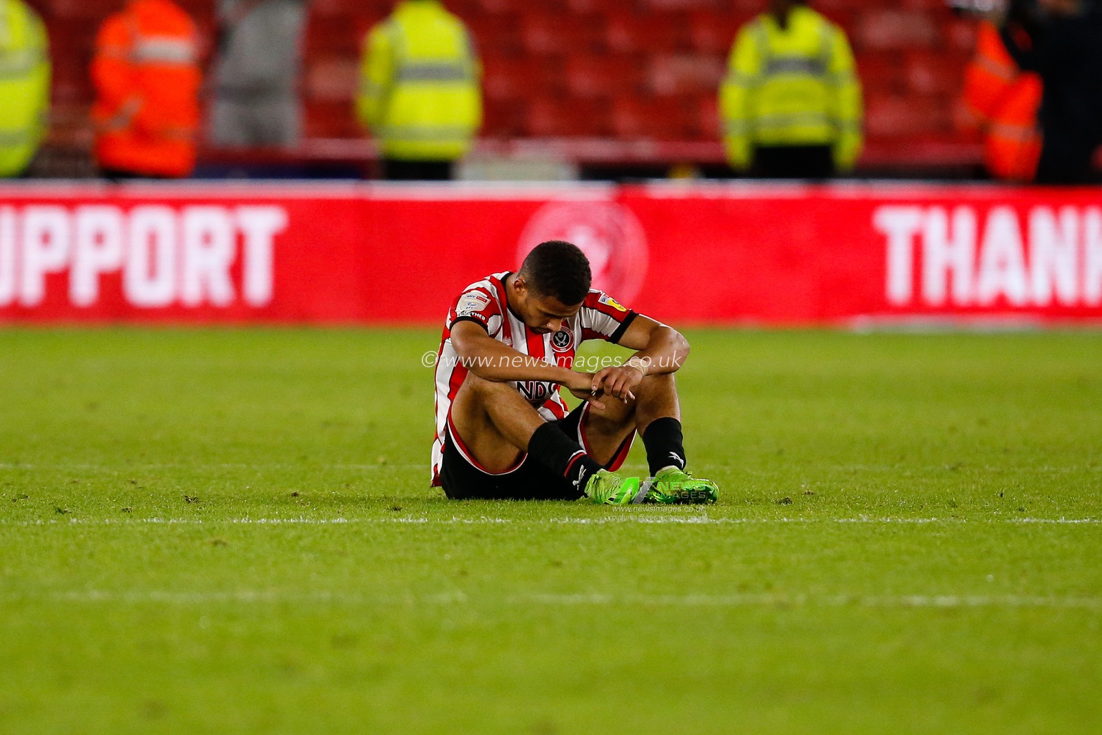 Iliman Ndiaye #29 of Sheffield United  looking dejected after losing the Sky Bet Championship match Sheffield United vs Queens Park Rangers at Bramall Lane, Sheffield, United Kingdom, 4th October 2022

(Photo by Ben Early/News Images)