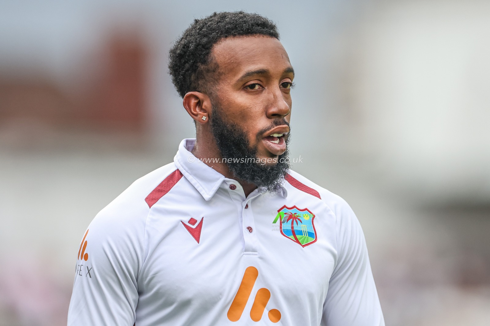 Zachary McCaskie of West Indies during the Rothesay Test Match day three England vs West Indies at Trent Bridge, Nottingham, United Kingdom, 20th July 2024

(Photo by Mark Cosgrove/News Images)