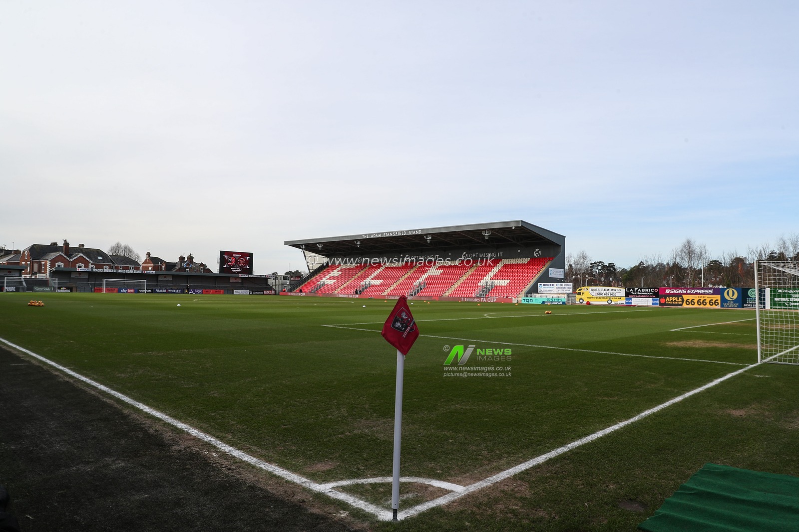 A general view inside of St Jamesâ€™ Park, home of Exeter City ahead of the Sky Bet League 1 match Exeter City vs Blackpool at St James' Park, Exeter, United Kingdom, 25th January 2025

(Photo by Gareth Evans/News Images)