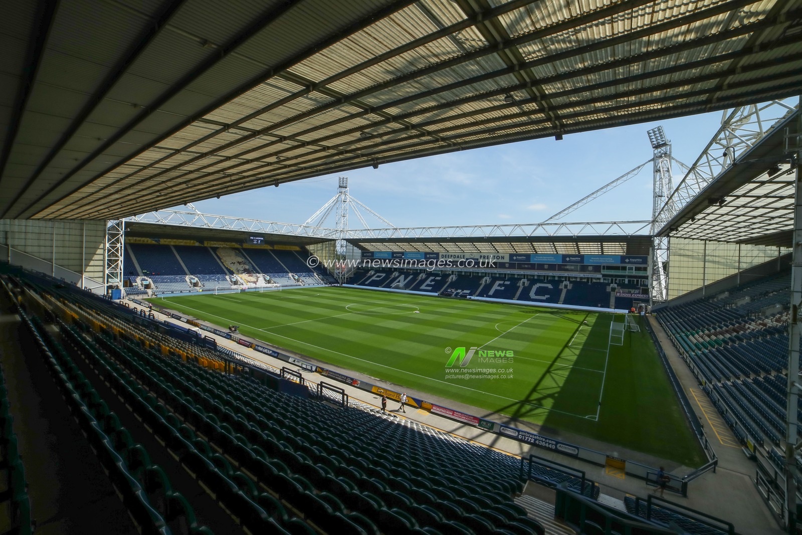 A general view of Deepdale ahead of the Pre-season friendly match Preston North End vs Liverpool at Deepdale, Preston, United Kingdom, 13th July 2025

(Photo by Jorge Horsted/News Images)