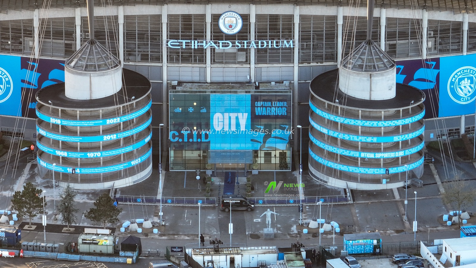 A general view of the Etihad Stadium during the UEFA Champions League match Manchester City vs Feyenoord at Etihad Stadium, Manchester, United Kingdom, 26th November 2024

(Photo by Mark Cosgrove/News Images)