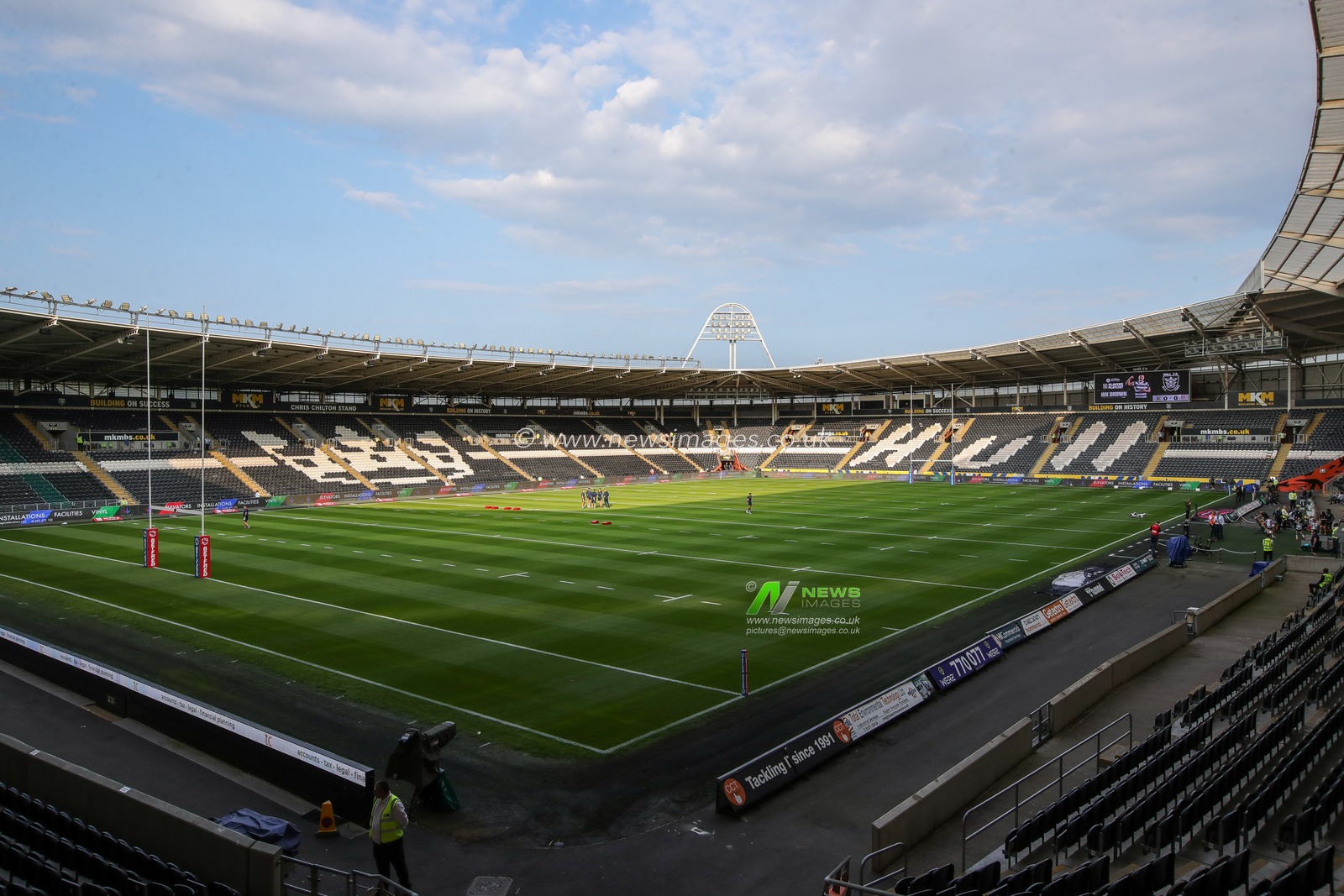 A general view inside The MKM Stadium ahead of the Betfred Super League Round 16 match Hull FC vs St Helens at MKM Stadium, Hull, United Kingdom, 22nd June 2023

(Photo by James Heaton/News Images)