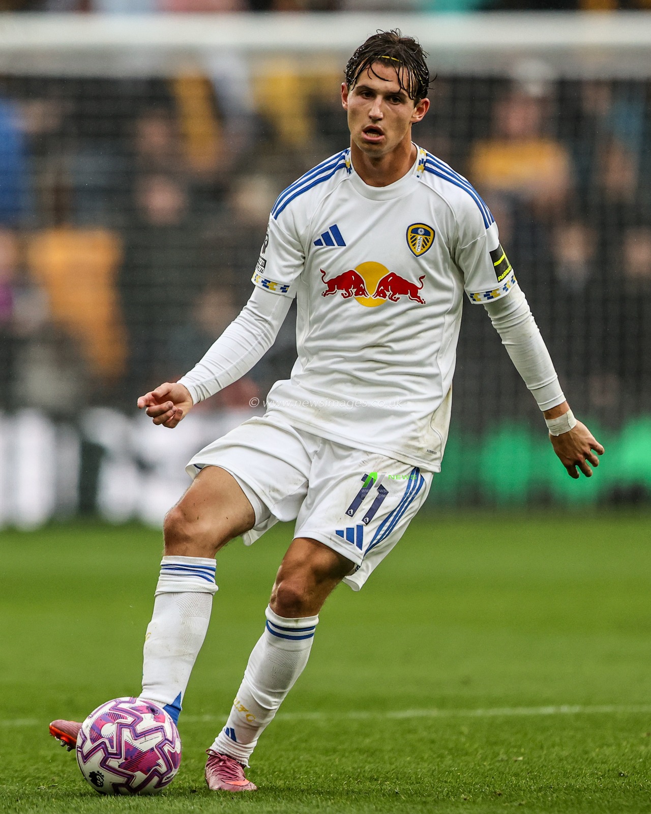 Brenden Aaronson of Leeds United during the Premier League match Wolverhampton Wanderers vs Leeds United at Molineux, Wolverhampton, United Kingdom, 20th September 2025

(Photo by Alfie Cosgrove/News Images)