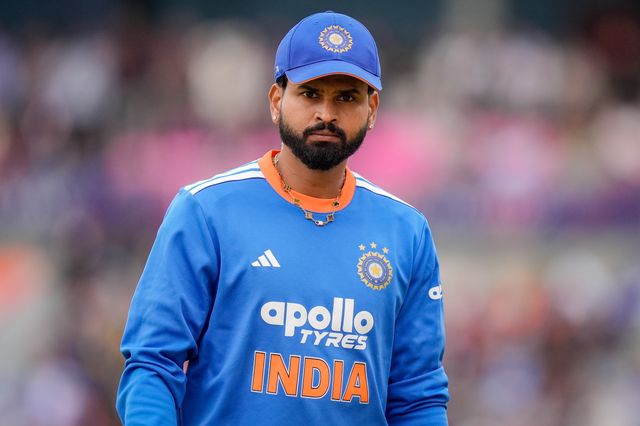 India captain Shreyas Iyer during the Second Vitality T20 International match England vs India at Old Trafford, Manchester, United Kingdom on 04 July 2026

(Photo by Maynard Manyowa/News Images)