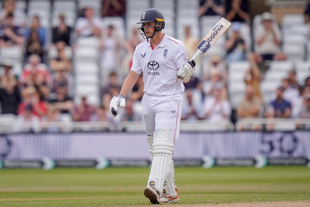 Jamie Smith of England celebrates a half century  during the 3rd Rothesay Test Match Day 5 match England vs New Zealand at Trent Bridge, Nottingham, United Kingdom on 29 June 2026

(Photo by Maynard Manyowa/News Images)