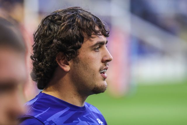 Max Wood of Warrington Wolves during the Betfred Super League Round 24 match Warrington Wolves vs Salford Red Devils at Halliwell Jones Stadium, Warrington, United Kingdom, 29th August 2025

(Photo by Alfie Cosgrove/News Images)