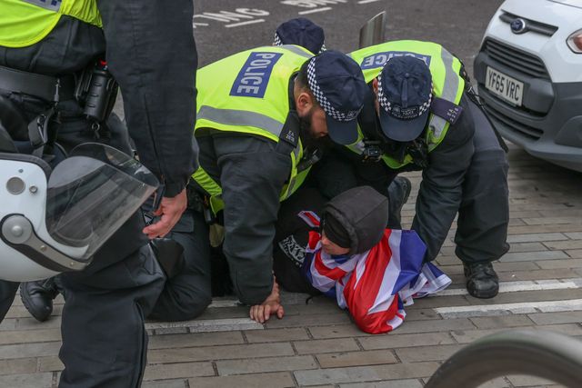Anti-racism protest Barnsley Town Centre