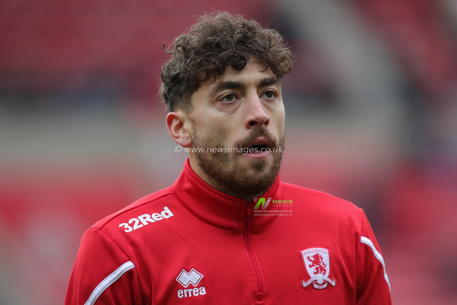 Matt Crooks #25 of Middlesbrough during the pre match warm up ahead of the Sky Bet Championship match Sunderland vs Middlesbrough at Stadium Of Light, Sunderland, United Kingdom, 22nd January 2023

(Photo by James Heaton/News Images)