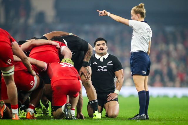 Du’Plessis Kirifi of New Zealand during the Quilter Nations Series 2025 match Wales vs New Zealand at Principality Stadium, Cardiff, United Kingdom, 22nd November 2025

(Photo by Andrew Lewis/News Images)

*** GER AUT SUI OUT ***