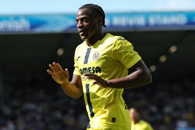 Etta Eyong of Villarreal celebrates his goal to make it 0-1 during the Pre-season friendly match Leeds United vs Villarreal at Elland Road, Leeds, United Kingdom, 2nd August 2025

(Photo by Mark Cosgrove/News Images)
