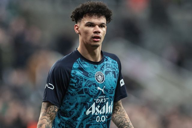Nico O'Reilly of Manchester City in the pregame warmup session during the Emirates FA Cup 5th Round  match Newcastle Untied vs Manchester City at St. James's Park, Newcastle, United Kingdom on 07 March 2026

(Photo by Mark Cosgrove/News Images)