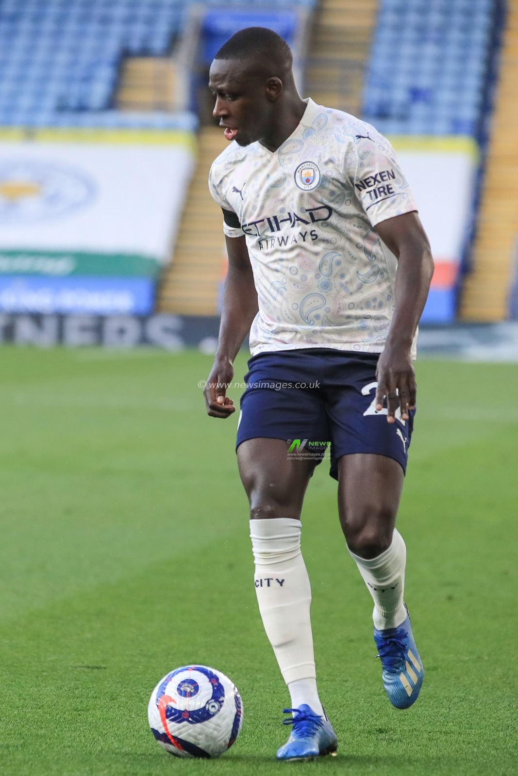 Benjamin Mendy #22 of Manchester City in action during the game