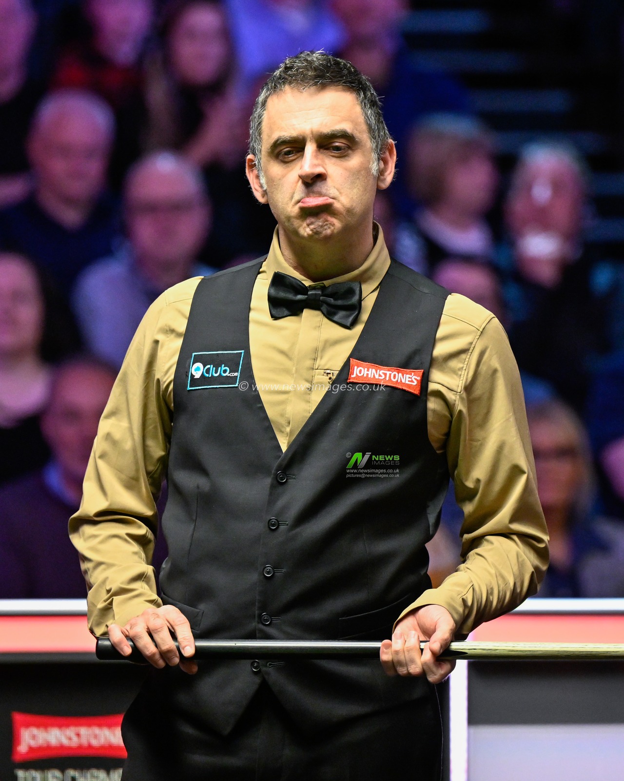 Ronnie O'Sullivan reacts, during the Johnstoneâ€™s Paint Tour Championship at Manchester Central, Manchester, United Kingdom, 3rd April 2024

(Photo by Cody Froggatt/News Images)