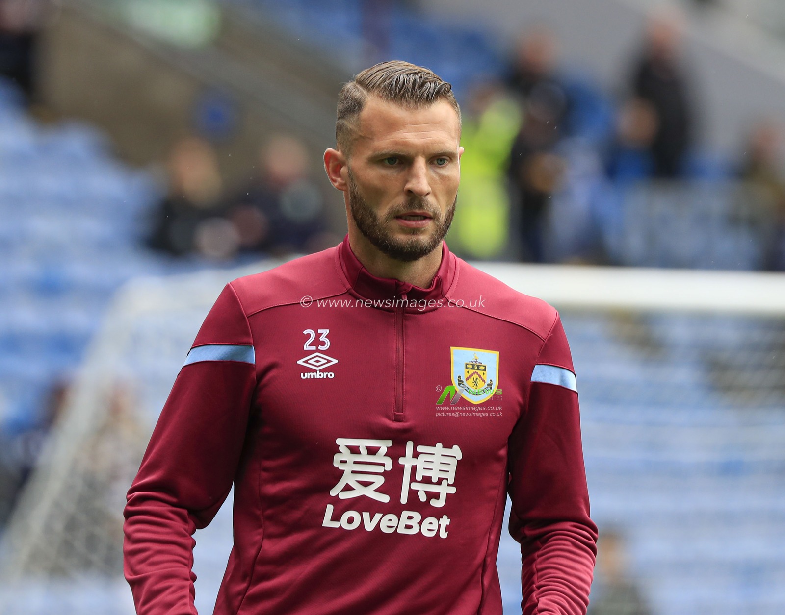 10th August 2019, Turf Moor, Burnley, England ; Premier League Football, Burnley vs Southampton :Erik Pieters (23) of Burnley warms up for the game

Credit: Conor Molloy/News Images

English Football League images are subject to DataCo Licence