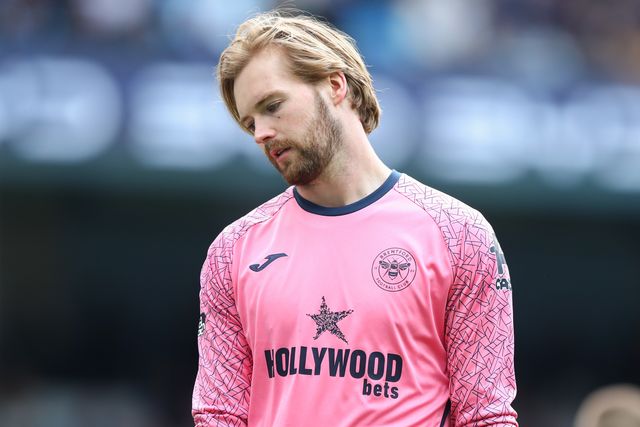 Brentford goalkeeper Caoimhin Kelleher during the Premier League match Manchester City vs Brentford at The City in the Community Etihad Stadium, Manchester, United Kingdom on 09 May 2026

(Photo by Jorge Horsted/News Images)