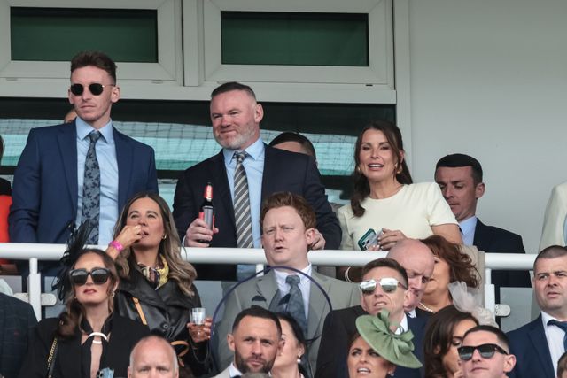 Wayne and Coleen Rooney are in the stand for the Grand National during the 2026 Randox Grand National Day at Aintree Racecourse, Aintree, United Kingdom on 11 April 2026

(Photo by Mark Cosgrove/News Images)