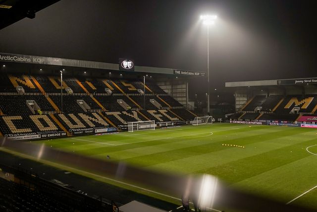 A general view of the stadium stands and the pitch during the Sky Bet League 2 match Notts County vs Gillingham at Meadow Lane, Nottingham, United Kingdom, 3rd February 2026

(Photo by Maynard Manyowa/News Images)