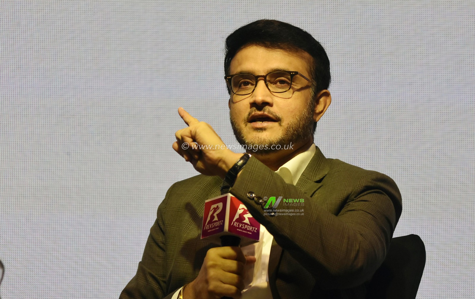 Former Indian Captain and Former Board of Control for Cricket in India President Sourav Ganguly react at the  final day of the TATA Steel Trailblazers sports conclave in Kolkata, India, on March 8, 2025. Pictures by Debajyoti Chakraborty.(Photo: Debajyoti Chakraborty/News Images)