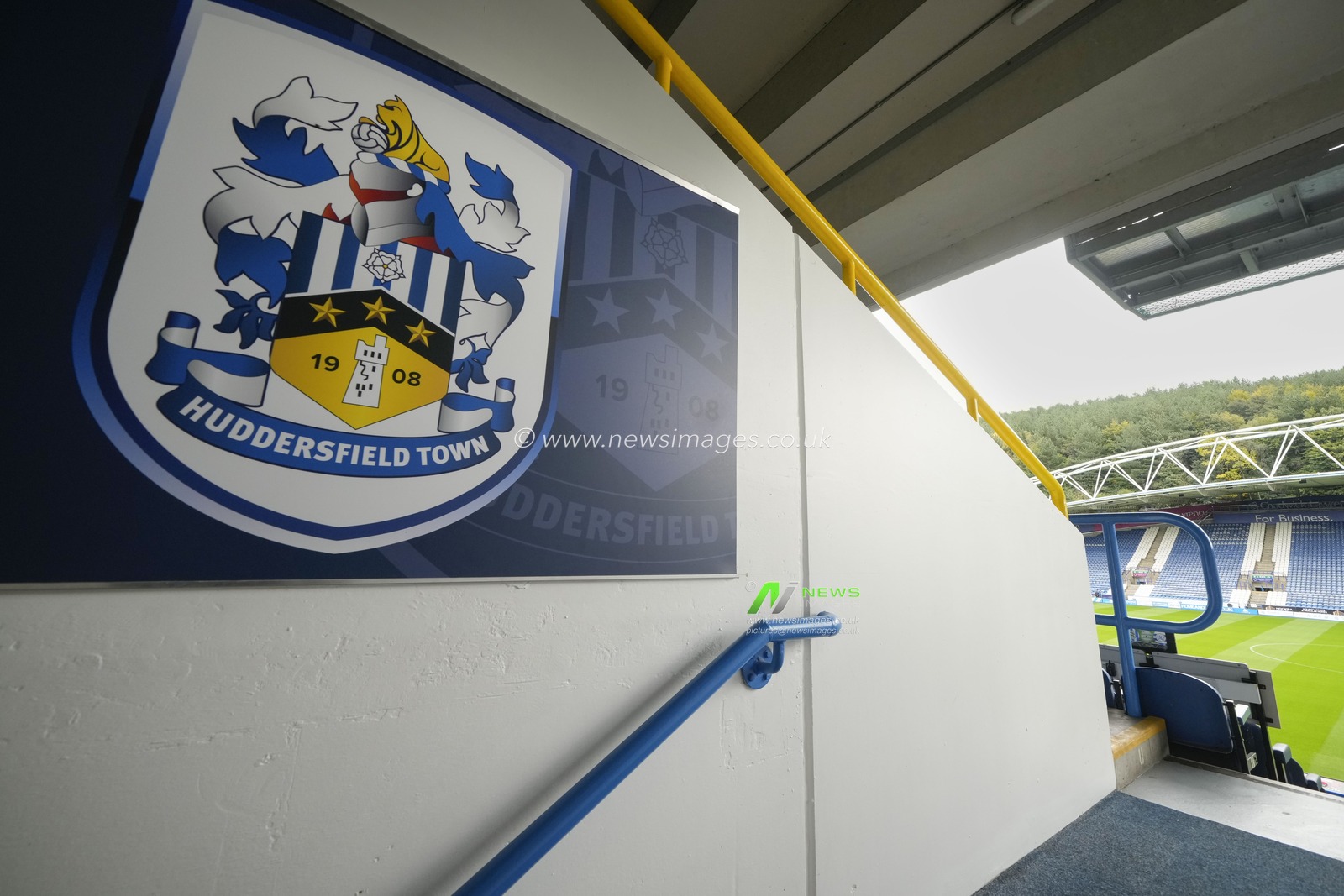 A general view of the John Smiths Stadium, home of Huddersfield Town before the Sky Bet Championship match Huddersfield Town vs Queens Park Rangers at John Smith's Stadium, Huddersfield, United Kingdom, 21st October 2023

(Photo by Steve Flynn/News Images)