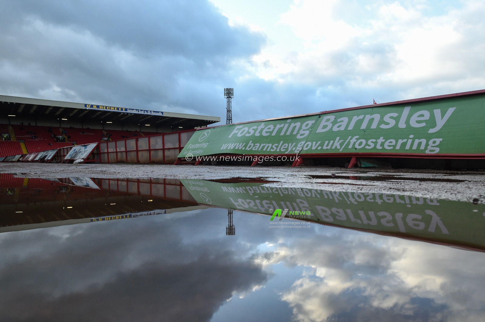 14th December 2019, Oakwell, Barnsley, England; Sky Bet Championship, Barnsley v Queens Park Rangers :Fostering advertisement at Oakwell Stadium Barnsley.

Credit: Dean Williams/News Images
