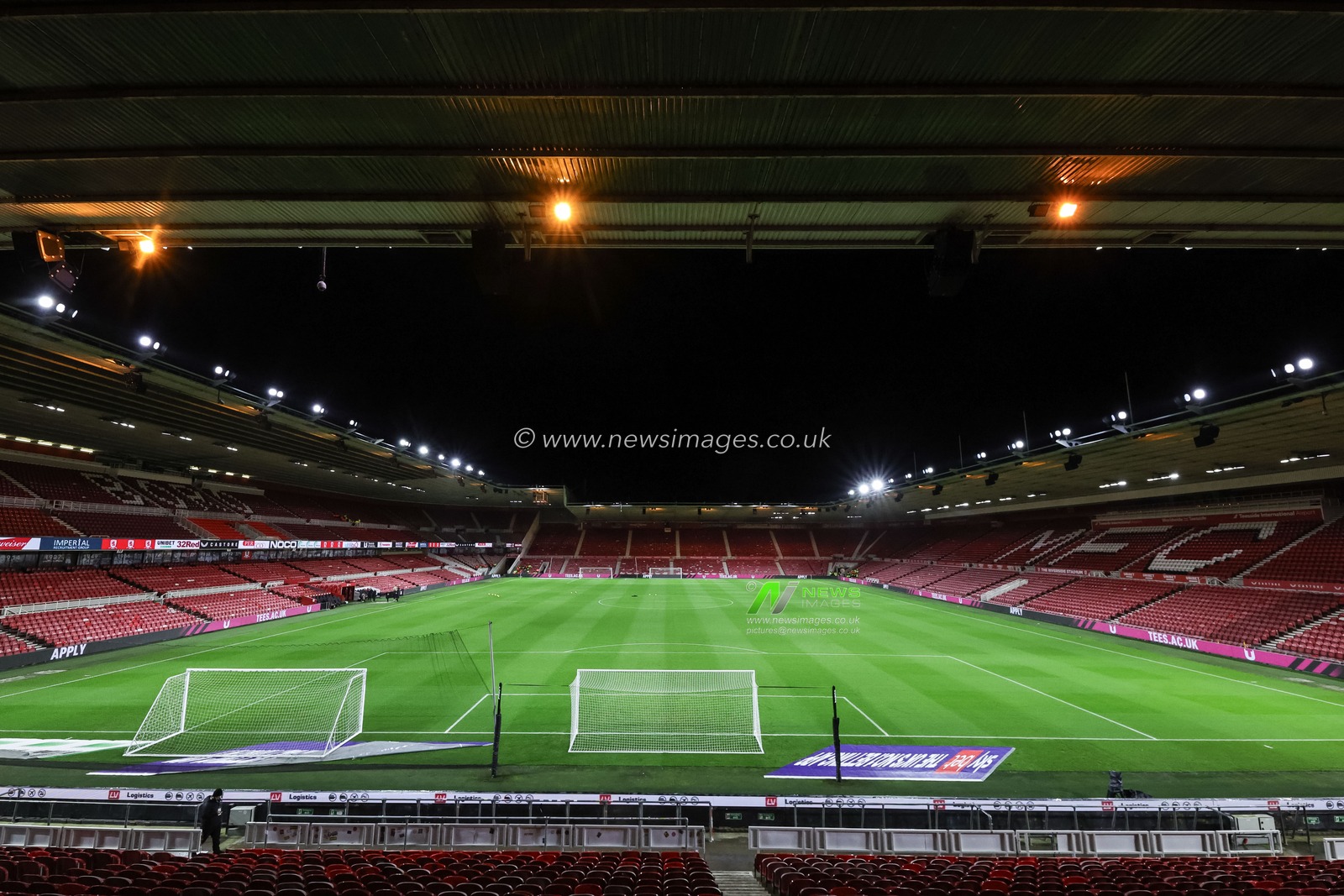 A general view of the The Riverside Stadium during the Sky Bet Championship match Middlesbrough vs Hull City at Riverside Stadium, Middlesbrough, United Kingdom, 29th December 2025

(Photo by Mark Cosgrove/News Images)

*** GER AUT SUI OUT ***