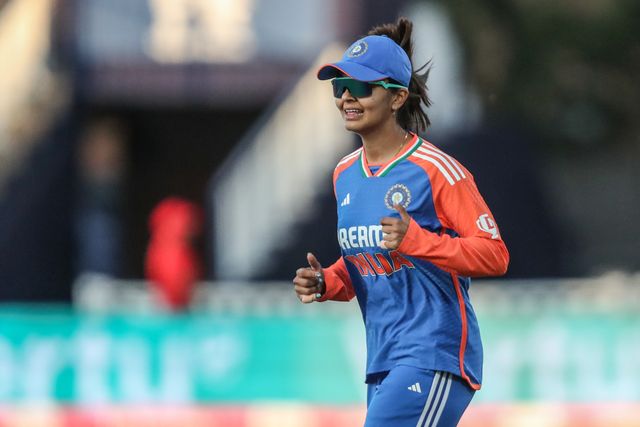 Harleen Deol of India during the 5th Vitality IT20 England Women vs India Women at Edgbaston, Birmingham, United Kingdom, 12th July 2025

(Photo by Izzy Poles/News Images)