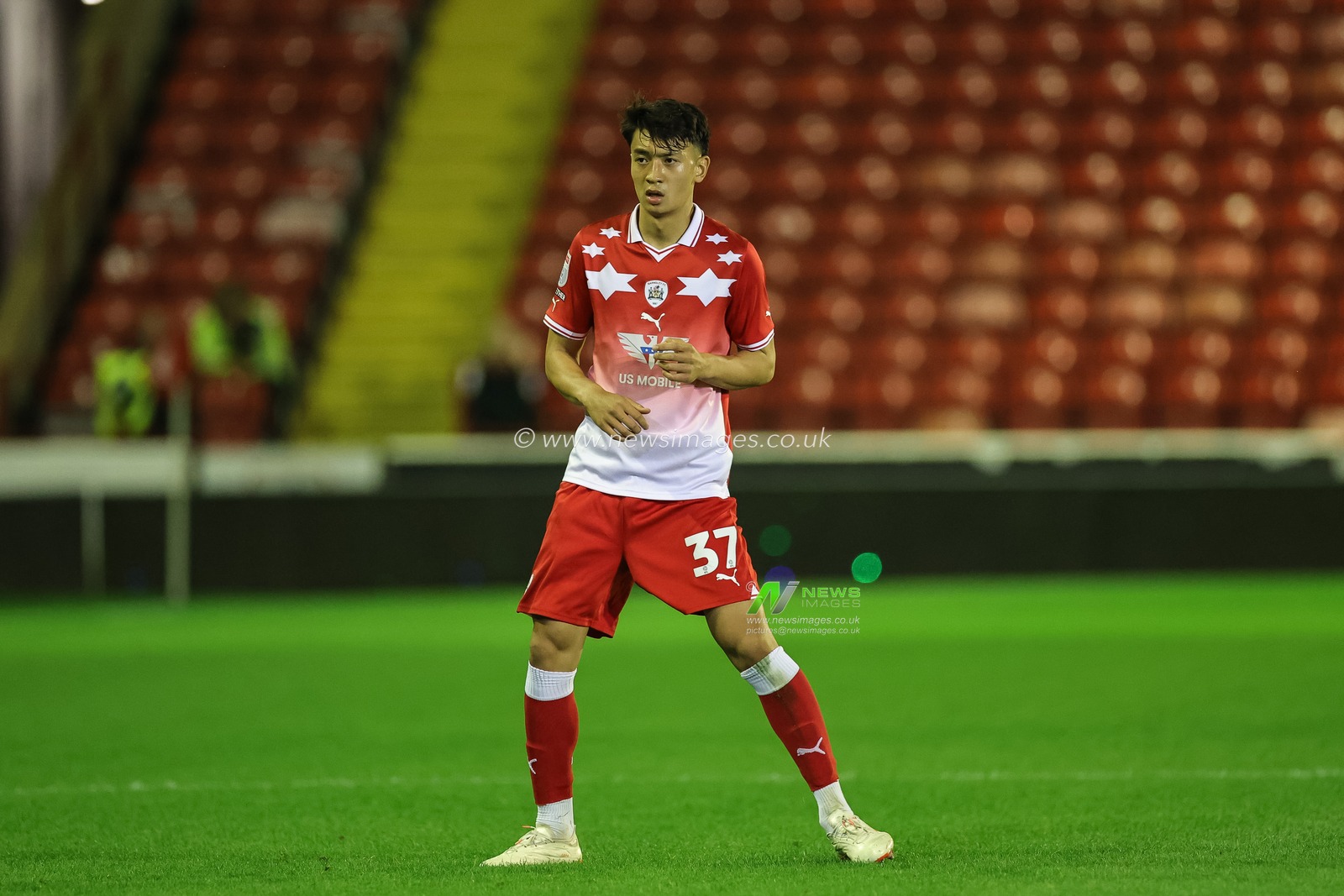 Nathan James #37 of Barnsley during the EFL Trophy match Barnsley vs Grimsby Town at Oakwell, Barnsley, United Kingdom, 5th September 2023

(Photo by Mark Cosgrove/News Images)