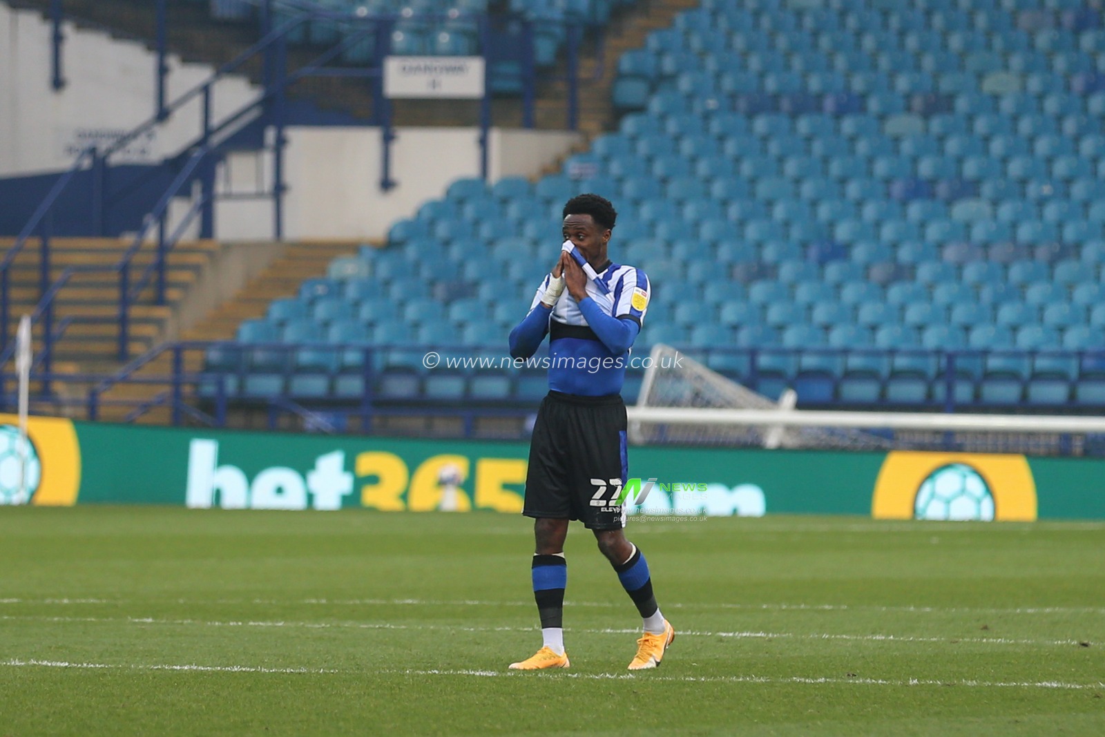 Moses Odubajo #22 of Sheffield Wednesday during the game