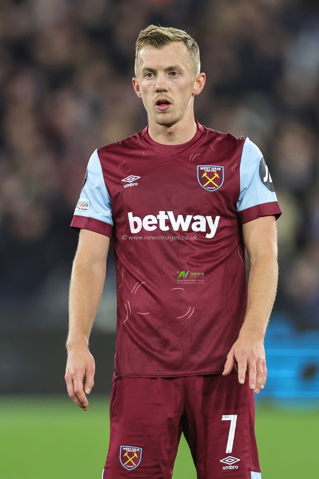 James Ward-Prowse #7 of West Ham United during the UEFA Europa League match West Ham United vs Olympiakos FC at London Stadium, London, United Kingdom, 9th November 2023

(Photo by Mark Cosgrove/News Images)