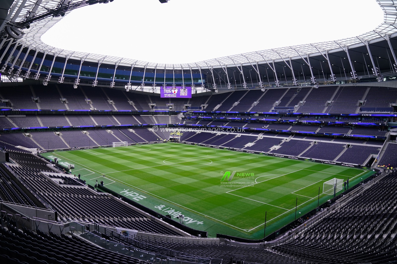 General view of the Tottenham Hotspur stadium ahead of the Premier League match Tottenham Hotspur vs Brentford at Tottenham Hotspur Stadium, London, United Kingdom, 6th December 2025

(Photo by Harvey Murphy/News Images)

*** GER AUT SUI OUT ***