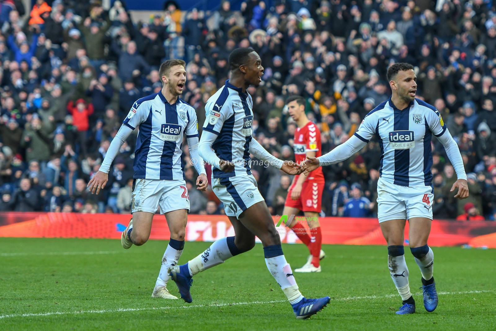 2nd Febuary 2019, The Hawthorns, West Bromwich, England; Sky Bet Championship, West Bromwich Albion vs Middlesbrough ; Rekeem Harper (34) of West Bromwich Albion scores to make it 1-1


Credit: Gareth Dalley/News Images

English Football League images are subject to DataCo Licence