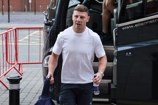 George Williams of Warrington Wolves arrives during the Betfred Super League Round 20 Leigh Leopards vs Warrington Wolves at Leigh Sports Village, Leigh, United Kingdom, 1st August 2025

(Photo by Mark Cosgrove/News Images)