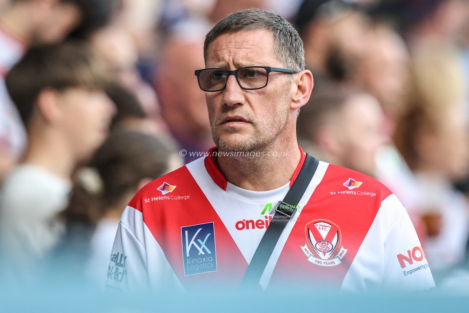 St Helens fans during the Betfred Super League round 19 match St Helens vs Leigh Leopards at Totally Wicked Stadium, St Helens, United Kingdom, 17th July 2025

(Photo by Alfie Cosgrove/News Images)
