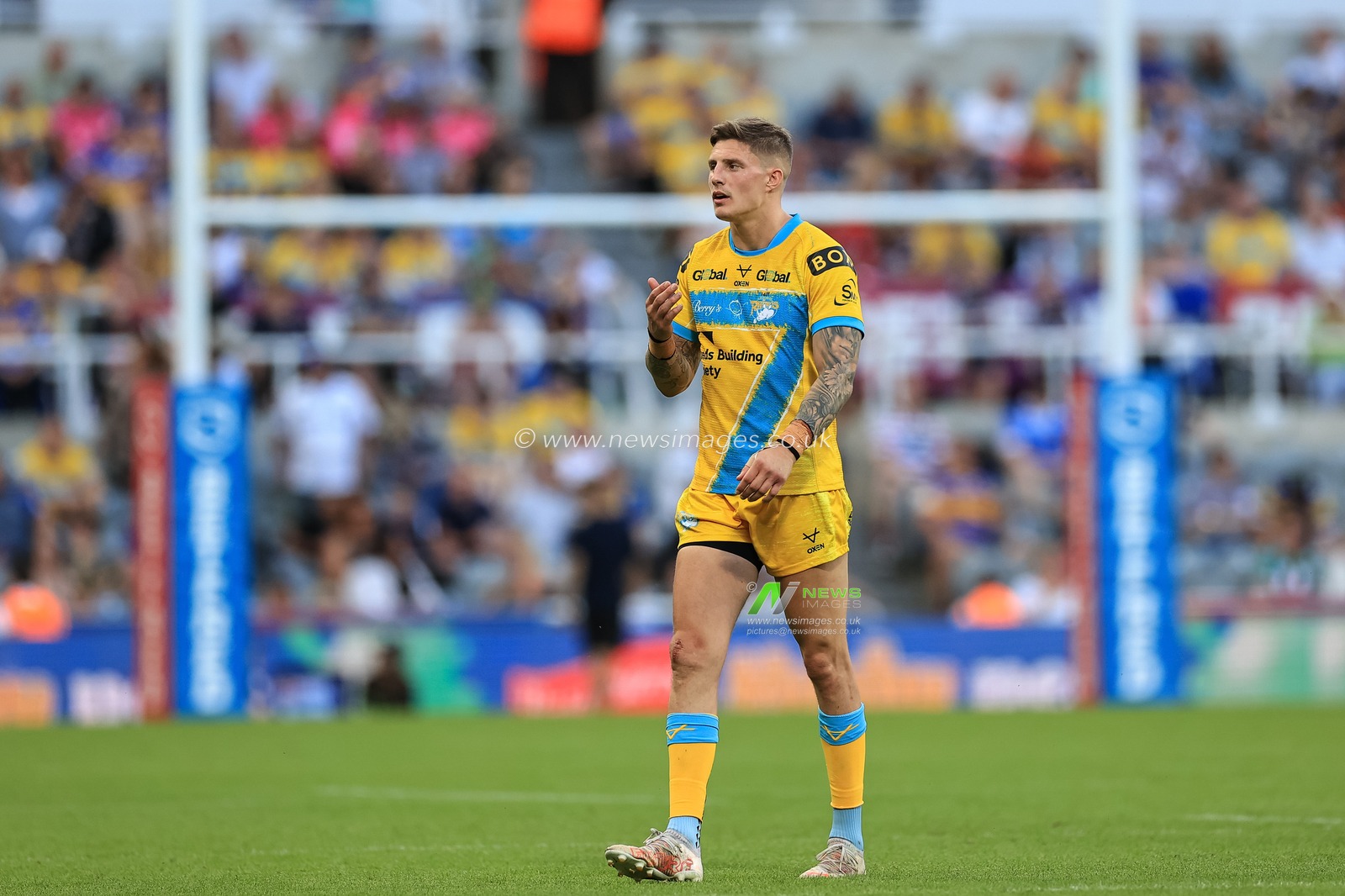 Liam Sutcliffe #4 of Leeds Rhinos during the game