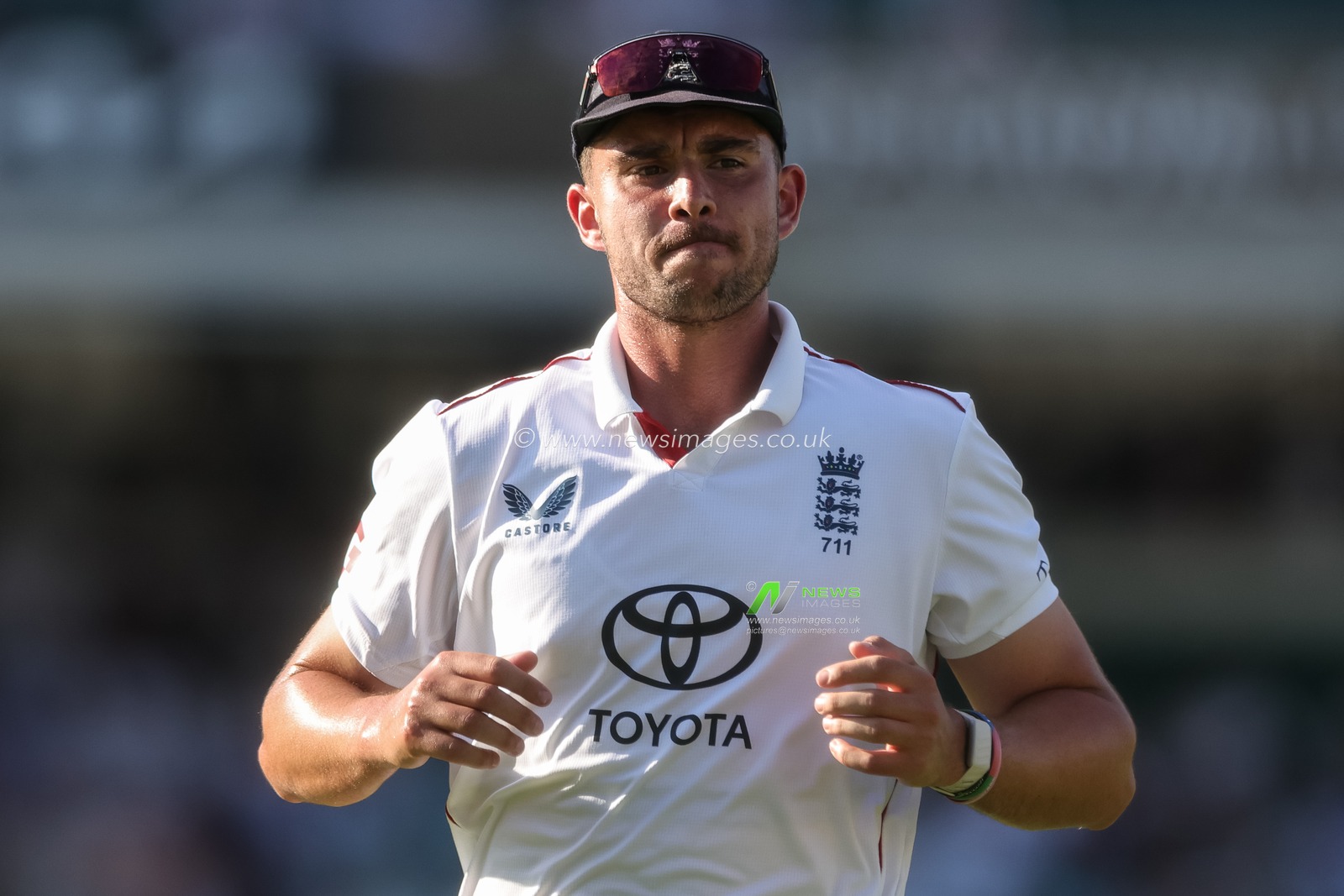 Josh Tongue of England during the 2nd Rothesay Test Match Day 3 match England vs New Zealand at The Kia Oval, London, United Kingdom on 19 June 2026

(Photo by Mark Cosgrove/News Images)