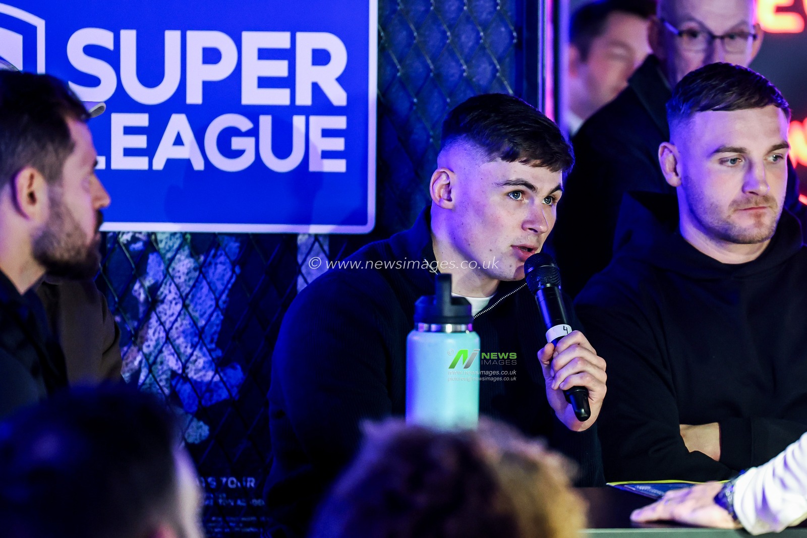 Jack Welsby of St. Helens is interviewed during the 2025 Betfred Super League season launch at Co-op Live, Manchester, United Kingdom, 5th February 2025

(Photo by Mark Cosgrove/News Images)