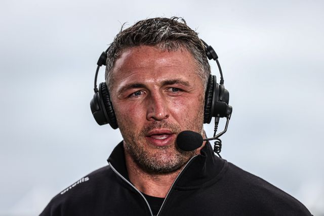 Sam Burgess manager of Warrington is interviewed after the game during the Betfred Super League round 7 match Warrington Wolves vs Leigh Leopards at The Halliwell Jones Stadium, Warrington, United Kingdom on 04 April 2026

(Photo by Alfie Cosgrove/News Images)