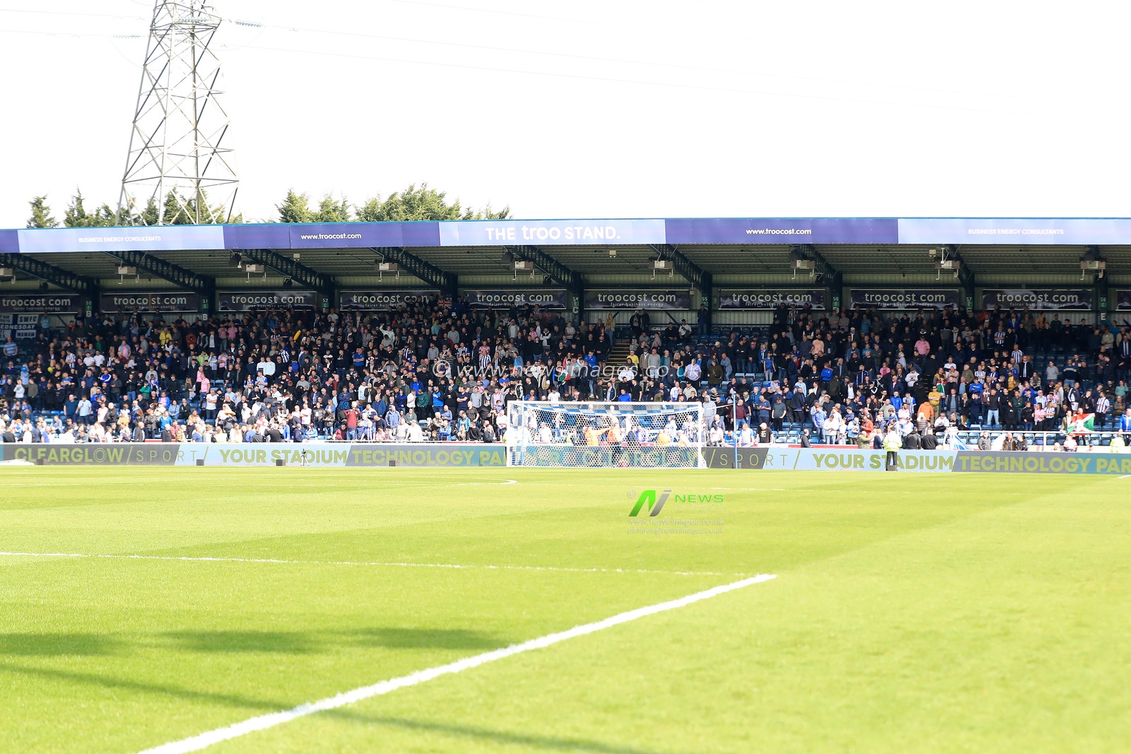 A general view of the Sheffield Wednesday fans in attendance.