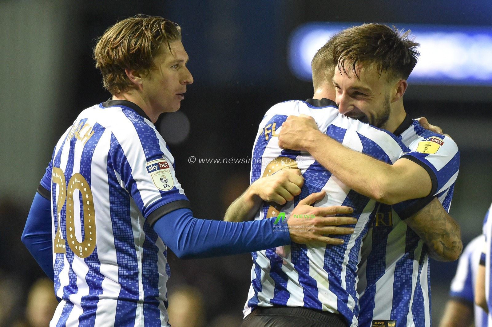 9th November 2019, Hillsborough, Sheffield, England; Sky Bet Championship, Sheffield Wednesday v Swansea City : Morgan Fox (3) of Sheffield Wednesday celebrates what he thought was the winning goal, only for a late equaliser from Swansea City 2-2. 
Credit: Dean Williams/News Images
