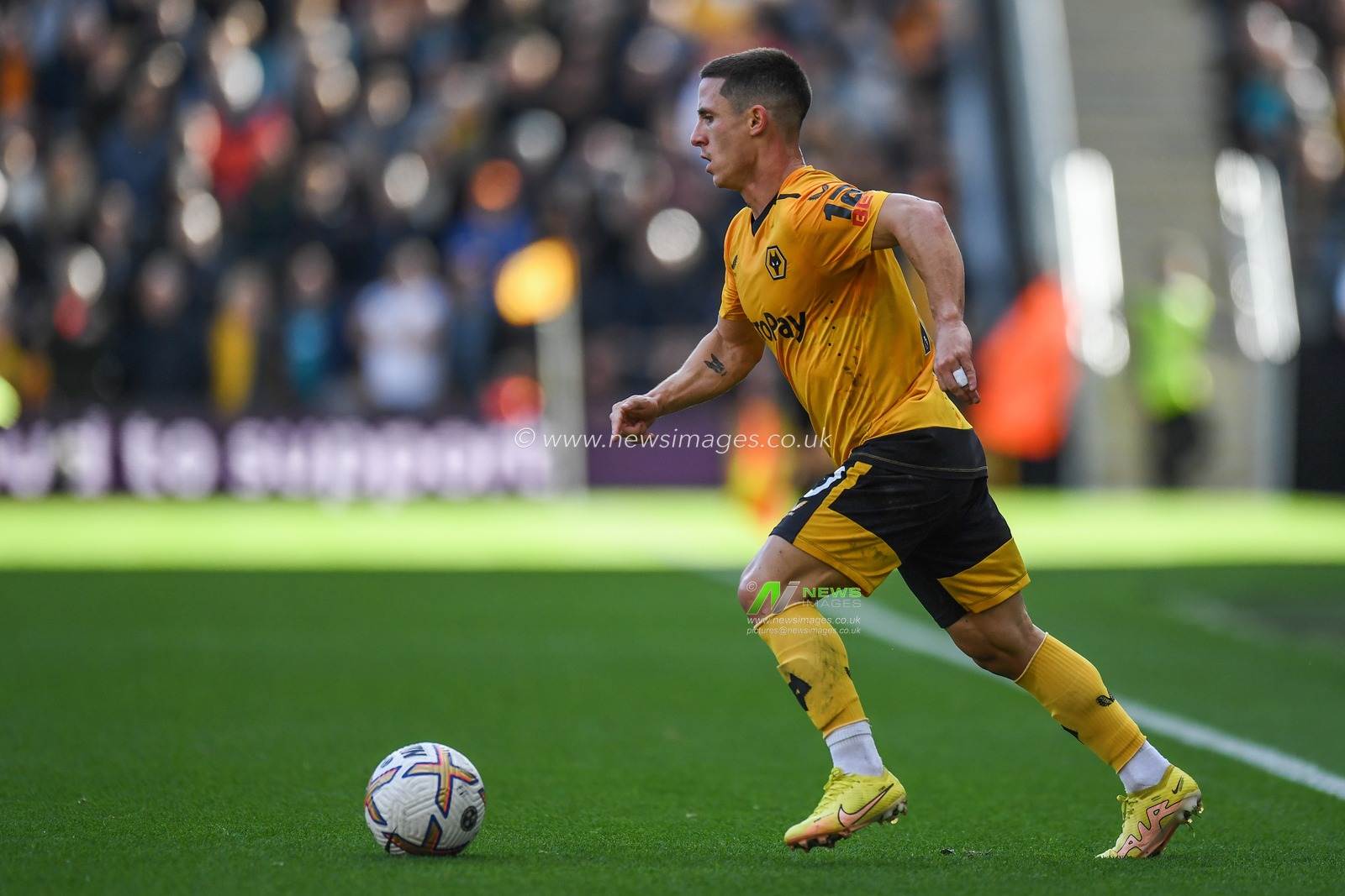 Daniel Podence #10 of Wolverhampton Wanderers during the Premier League match Wolverhampton Wanderers vs Leicester City at Molineux, Wolverhampton, United Kingdom, 23rd October 2022

(Photo by Mike Jones/News Images)
