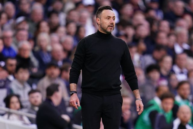 Roberto De Zerbi manager of Tottenham Hotspur during the Premier League match Tottenham Hotspur vs Brighton & Hove Albion at Tottenham Hotspur Stadium, London, United Kingdom on 18 April 2026

(Photo by Harvey Murphy/News Images)
