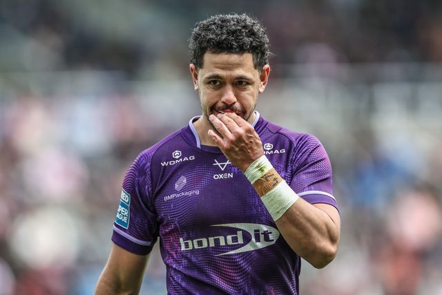 Jacob Gagai of Huddersfield Giants during the Betfred Magic Weekend 2025 match Huddersfield Giants vs Hull FC at St. James's Park, Newcastle, United Kingdom, 4th May 2025

(Photo by Mark Cosgrove/News Images)