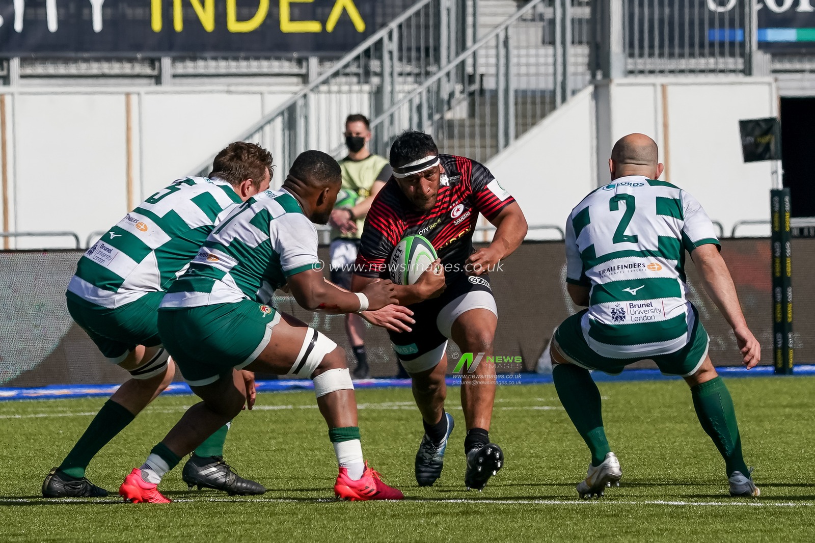 Mako Vunipola #1 of Saracens in action