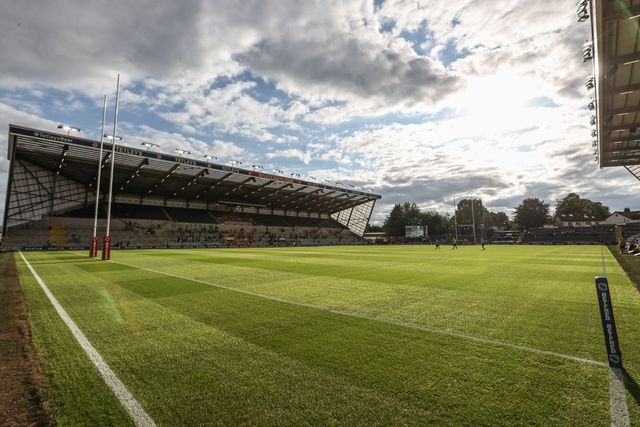 A general view of Headingley Stadium ahead of the Betfred Super League round 23 match Leeds Rhinos vs Hull KR at Headingley Stadium, Leeds, United Kingdom, 21st August 2025

(Photo by Alfie Cosgrove/News Images)