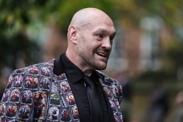 Tyson Fury is in attendance during Ricky Hatton' Funeral at Manchester Cathedral, Manchester, United Kingdom, 10th October 2025

(Photo by Mark Cosgrove/News Images)