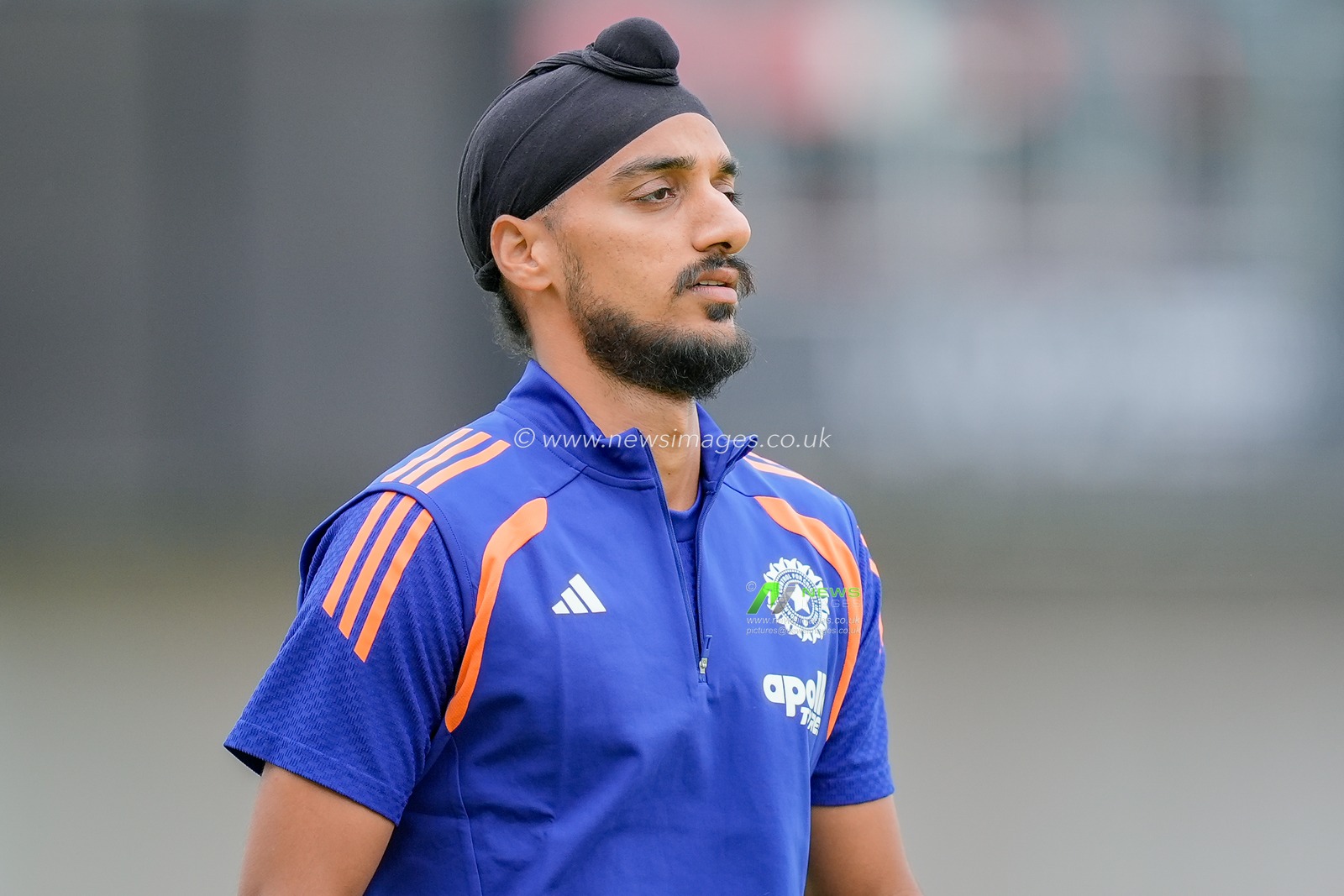 Arshdeep Singh of India in the pre-game warm up session during the Second Vitality T20 International match England vs India at Old Trafford, Manchester, United Kingdom on 04 July 2026

(Photo by Maynard Manyowa/News Images)