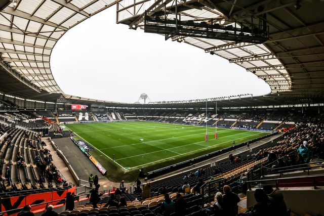 A general view of MKM Stadium ahead of the Betfred Super League round 10 match Hull FC vs Toulouse Olympique at MKM Stadium, Hull, United Kingdom on 03 May 2026

(Photo by Alfie Cosgrove/News Images)