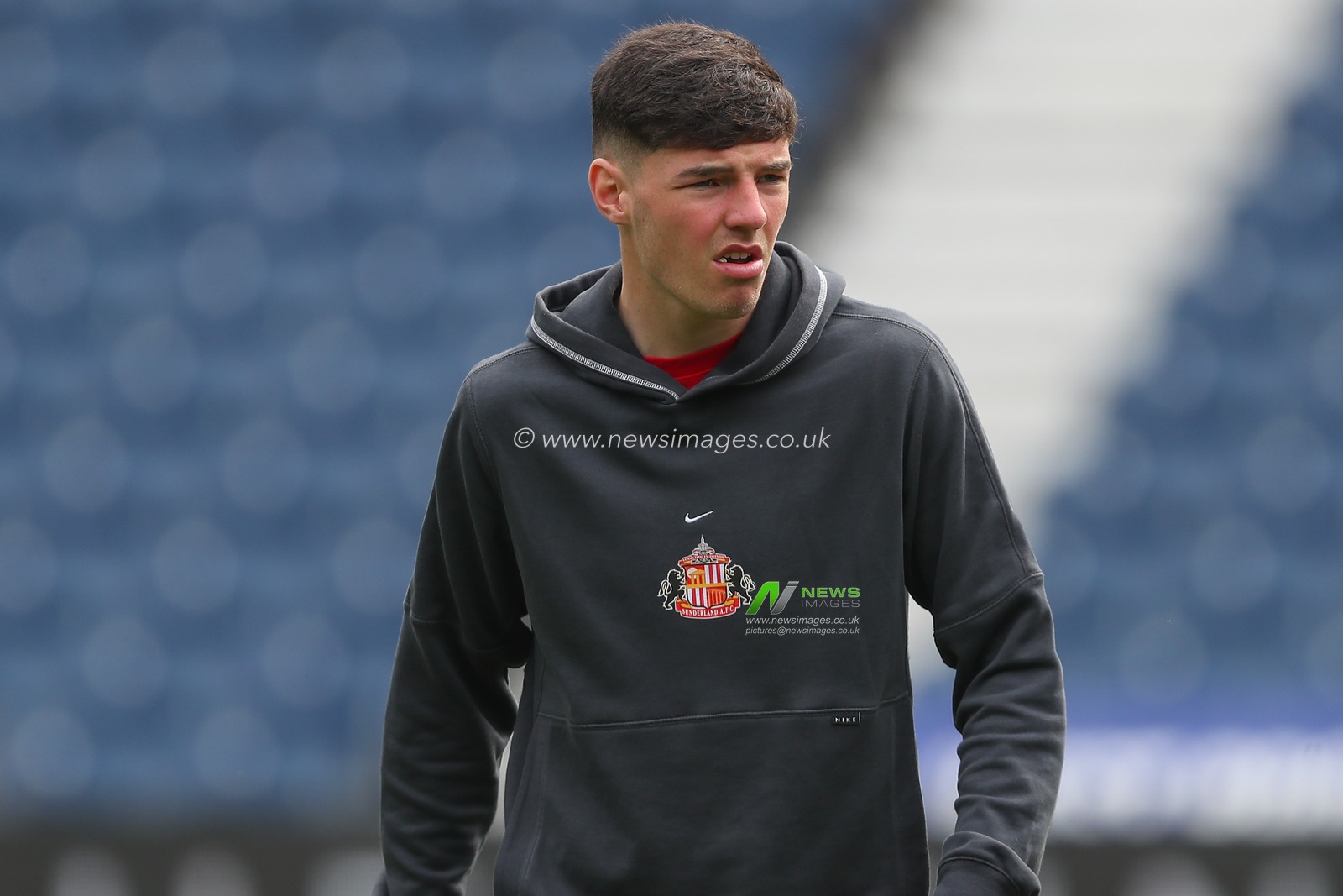 Trai Hume #32 of Sunderland arrives ahead of the Sky Bet Championship match West Bromwich Albion vs Sunderland at The Hawthorns, West Bromwich, United Kingdom, 23rd April 2023

(Photo by Gareth Evans/News Images)